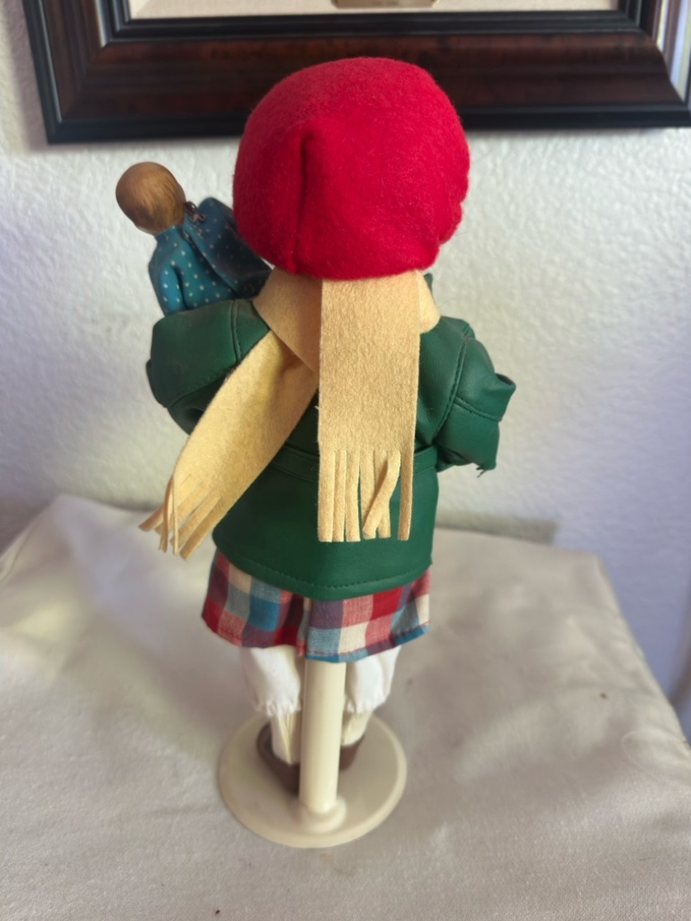 WInter -  Doll with Green Jacket, Red Hat & Mittens - Kids Toy - Picture 4 of 6